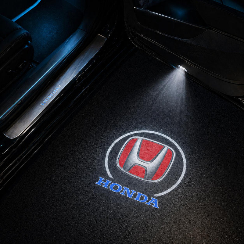 DYUHOP Honda Red Logo Wireless Welcome Light - 1 Pair