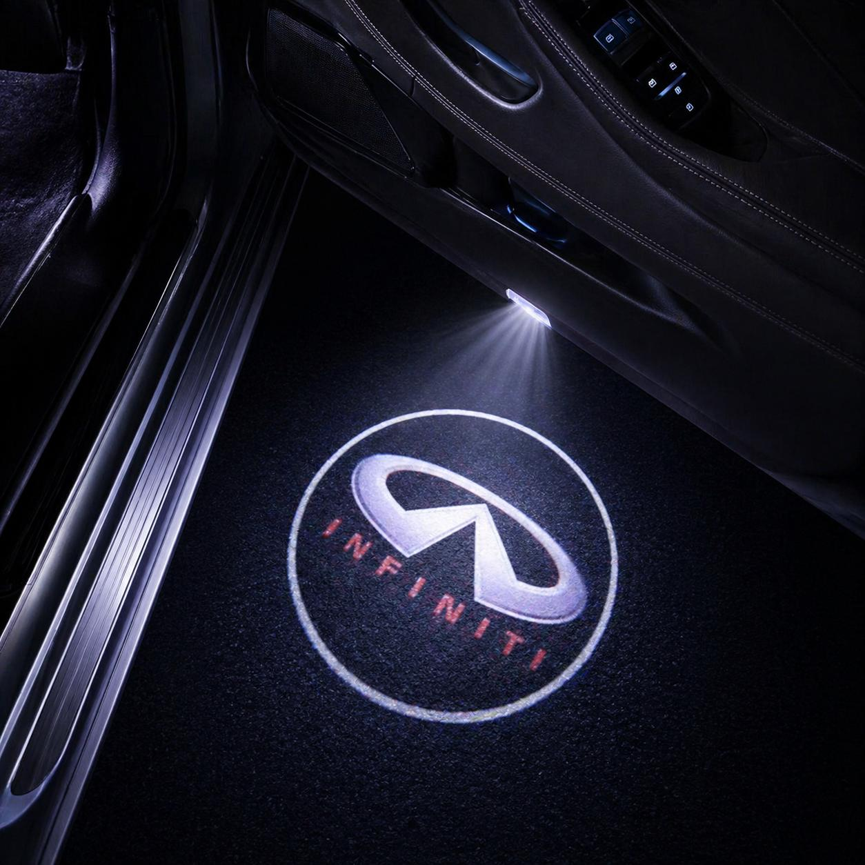 DYUHOP Infiniti Logo Wireless Welcome Light - 1 Pair