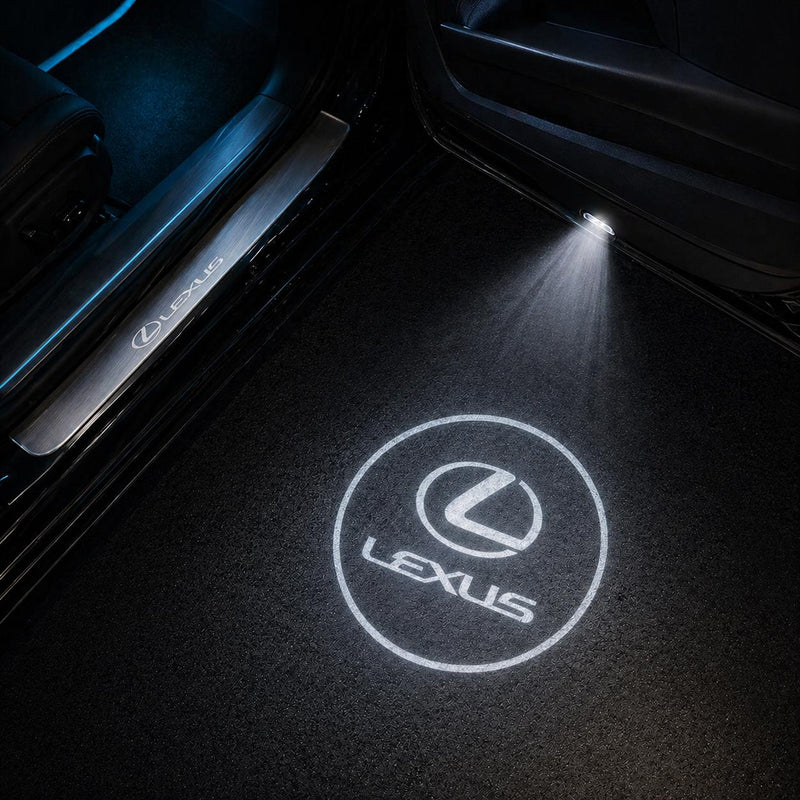 DYUHOP Lexus Silver Logo Wireless Welcome Light - 1 Pair